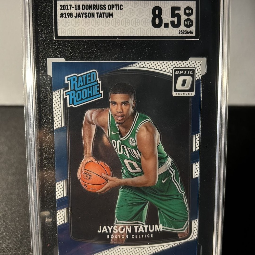2017-18 Donruss Optic Jayson Tatum SGC 8.5 Boston Celtics